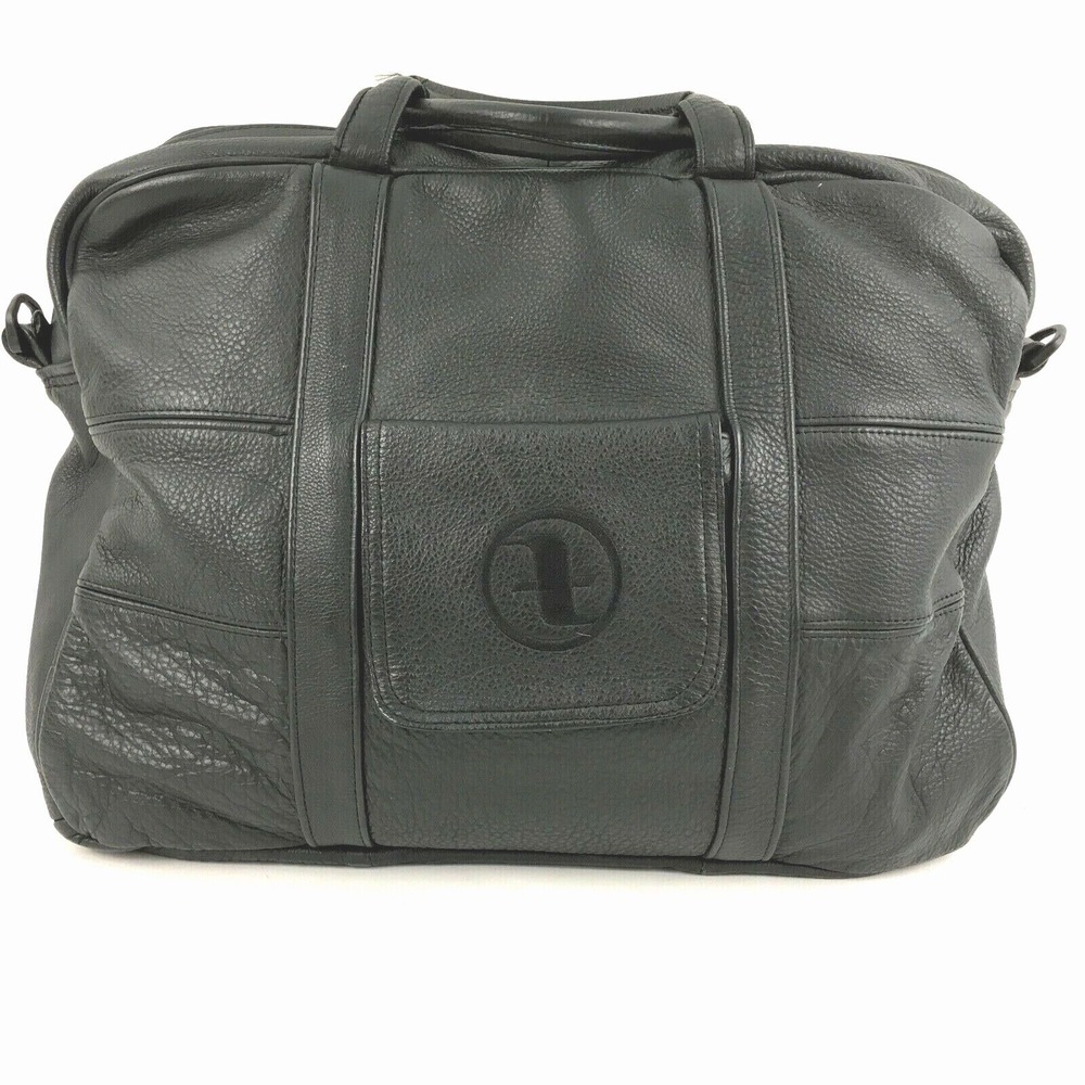 Soft Black Leather‎ Briefcase Attache Bag Business Supple Unbranded Mexico-Made